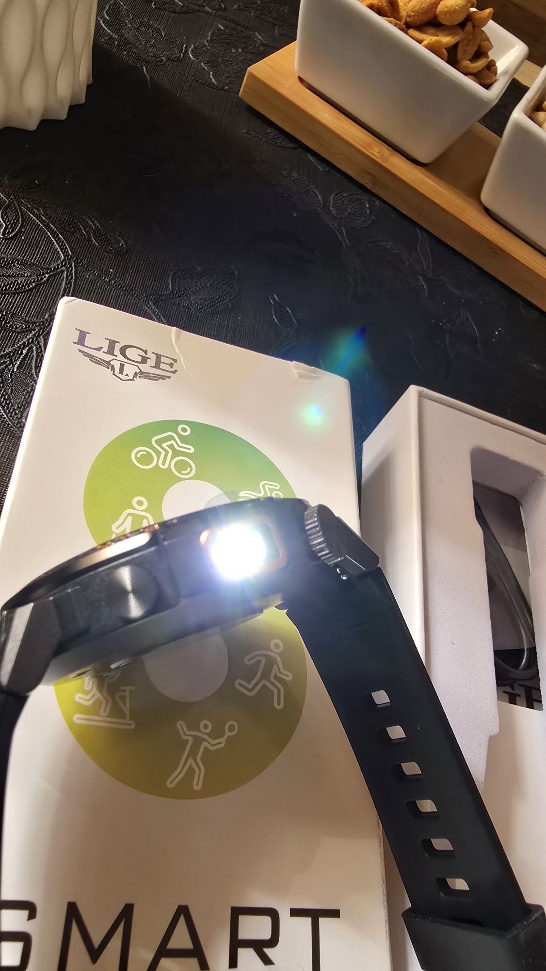Zegarek Męski Smartwatch Explo Amoled  + Led Latarka