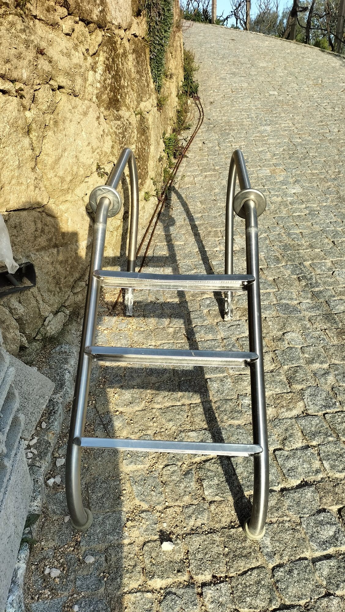 Escada em inox para piscina