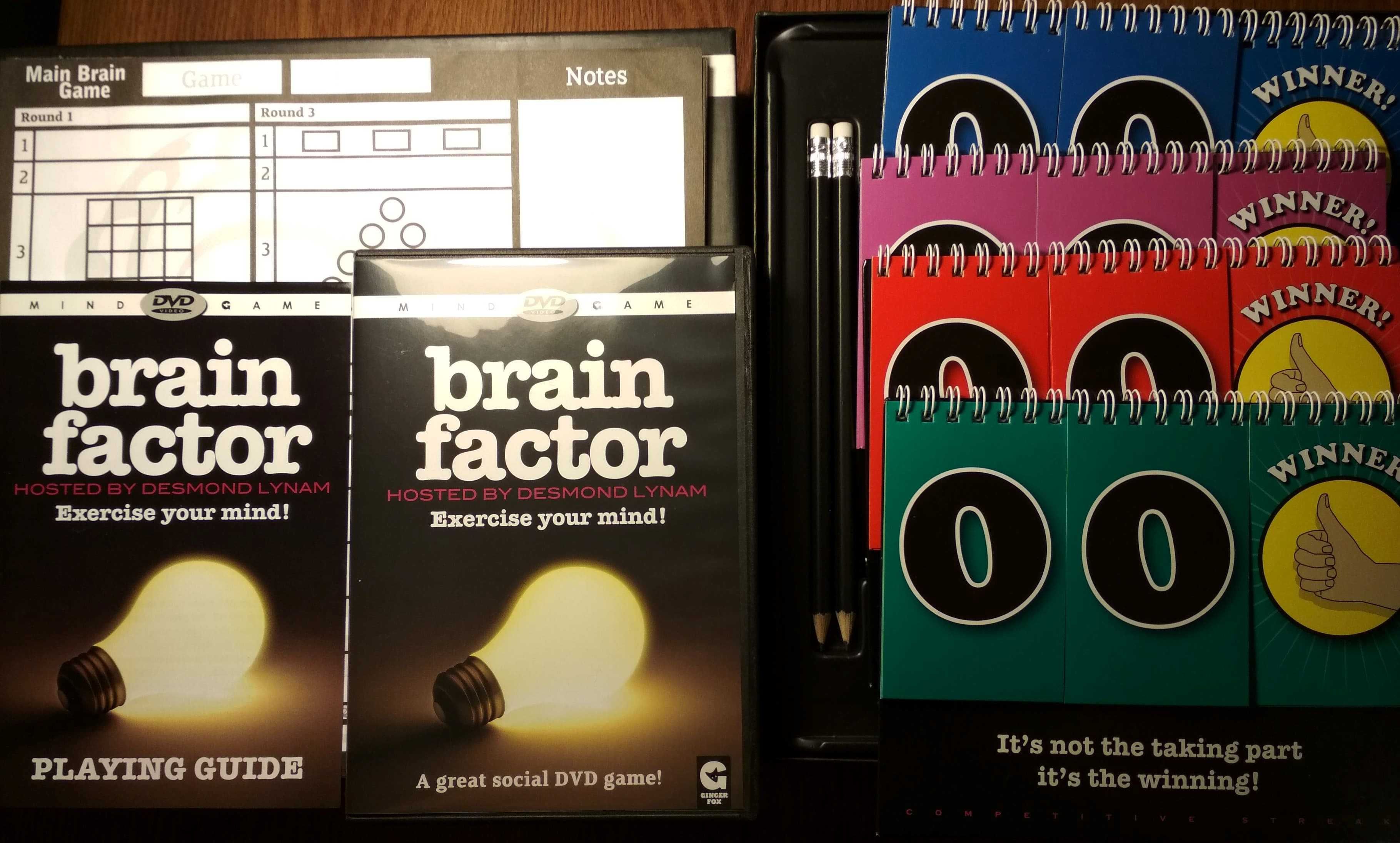 Brain Factor i Spot the Intro - 2 gry DVD/CD po angielsku