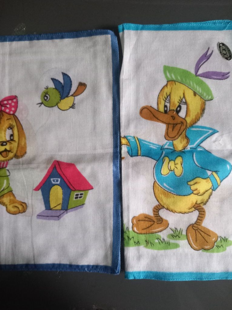 8 chusteczek kolorowych bawełniane Nowe