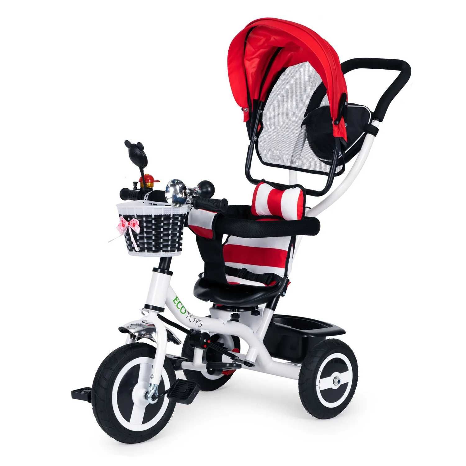 Rowerek trójkołowy wózek jeździk obracany Ecotoys