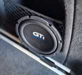 Skrzynia basowa subwoofer tuba Głośnik 20 cm Crunch Gti Płaski 200 Rms