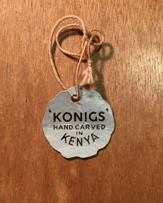 ARTE TRIBAL - Kenya - anos 50/60 - carved ebony - de 31,5 a 24,5 cm/s