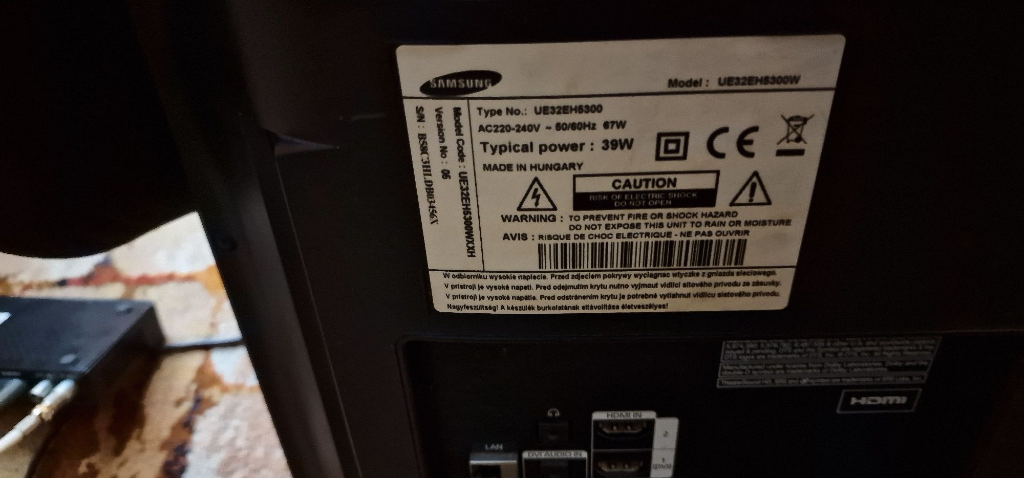 Telewizor Samsung na części