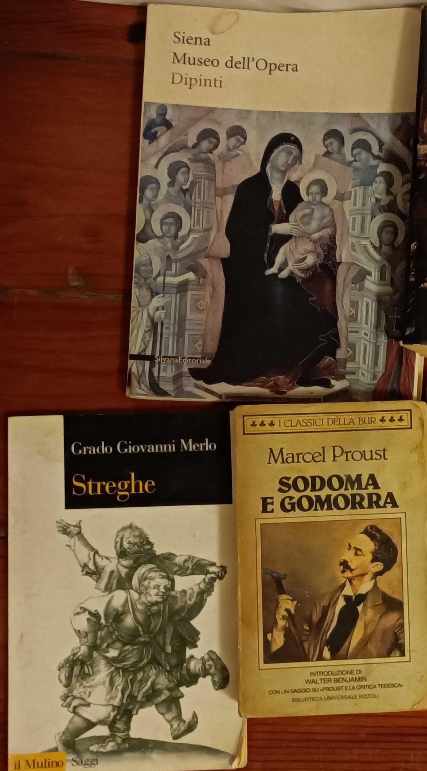 Livros em italiano e castelhano