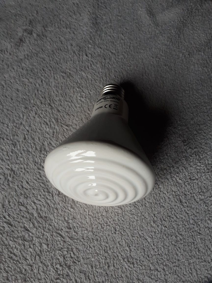 Lampa ceramiczna emitująca ciepło na podczerwień dla Gadów 250W