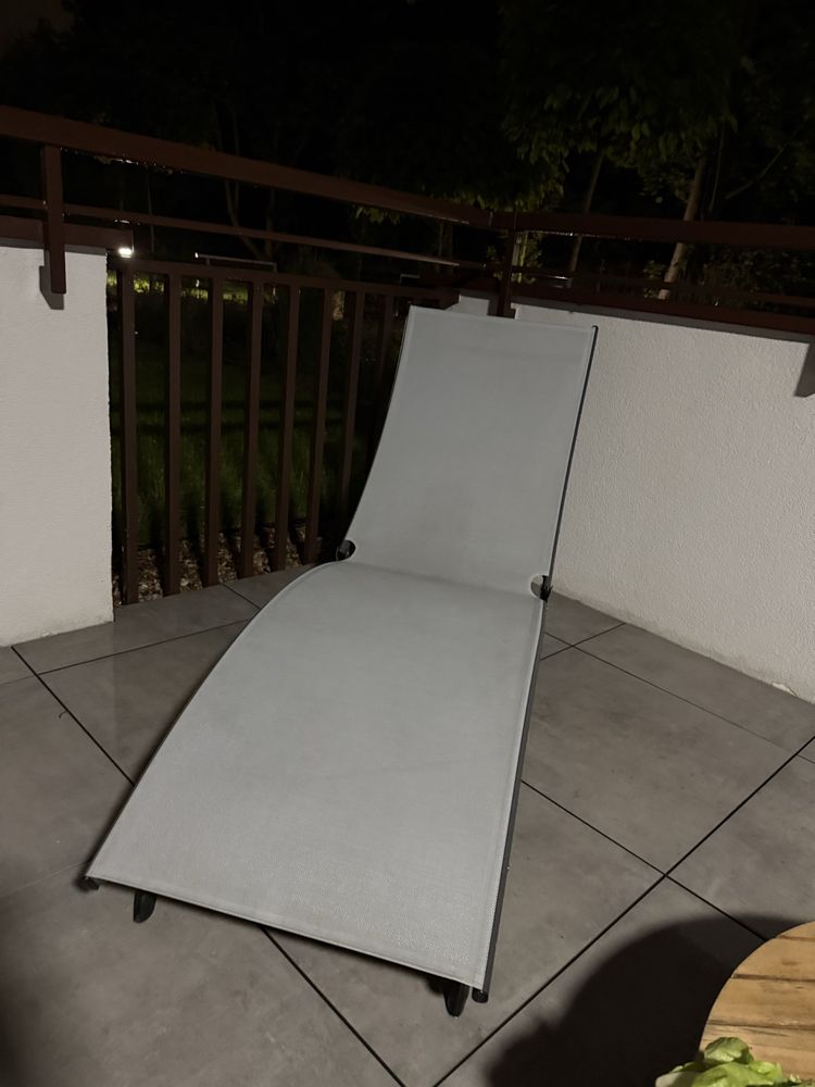 Leżak ogrodowy STAR Pearl aluminiowy, POLECAM!!!