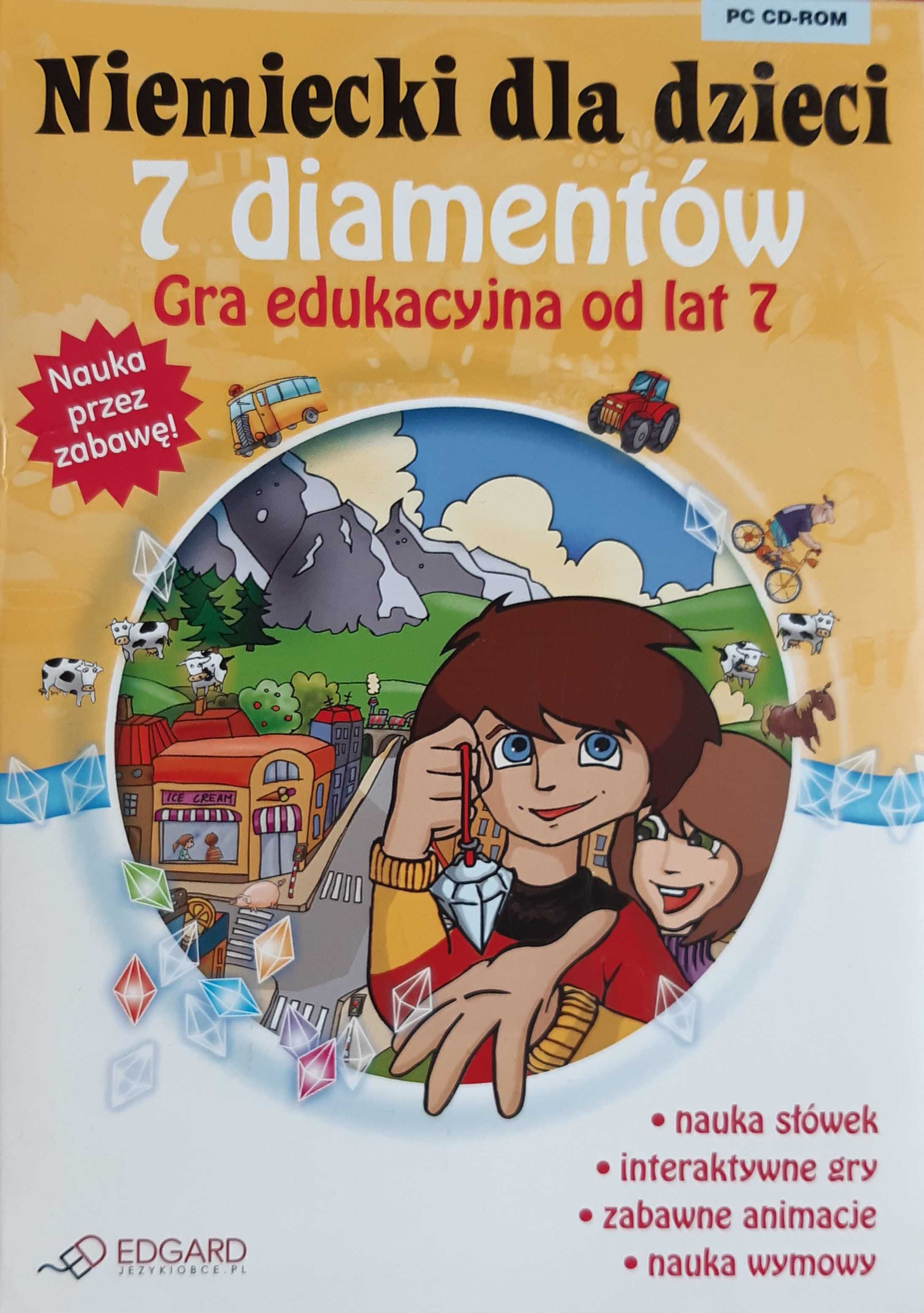 Niemiecki dla dzieci 7 Diamentów Gra edukacyjna CD