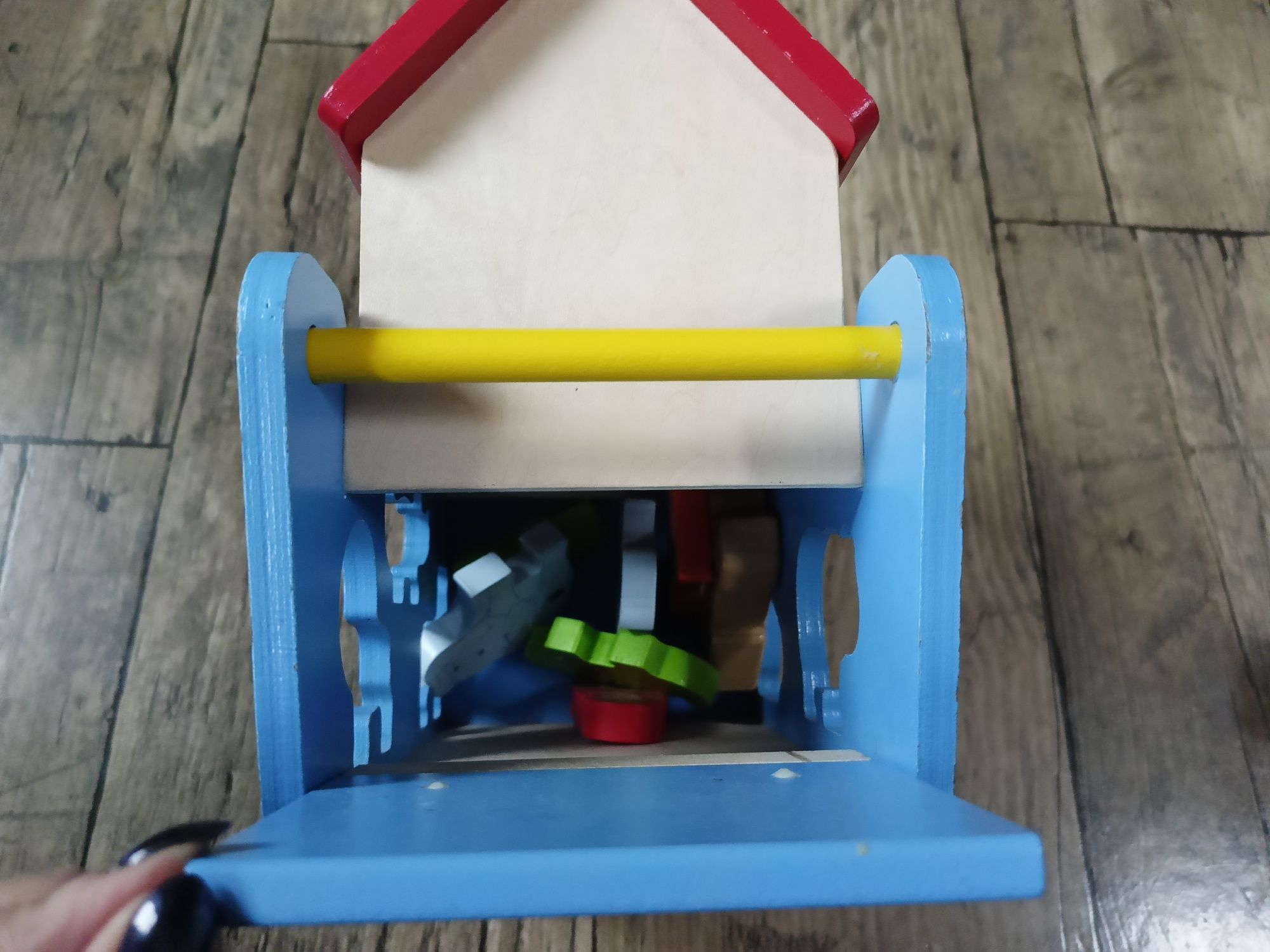 Edukacyjna zabawka logiczna Montessori puzzle Arka Noego drewniana fig