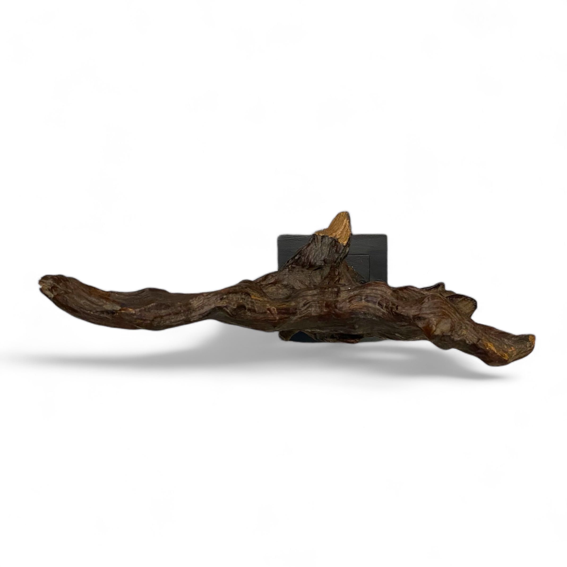 Estatueta Decorativa Madeira Castanho “Tronco”