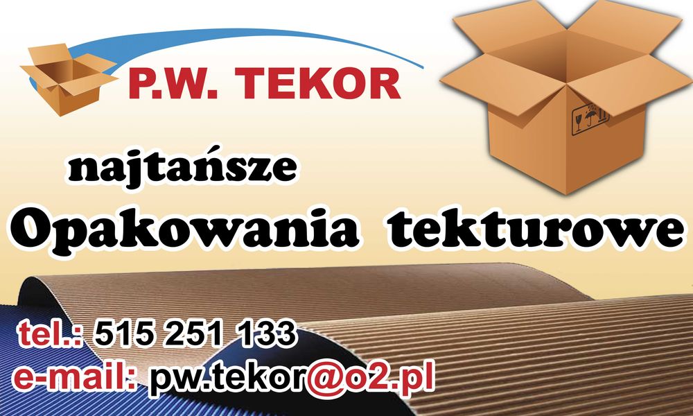 Pudełka Tekturowe, KARTONY, TEKTURA Falista, Przekładki