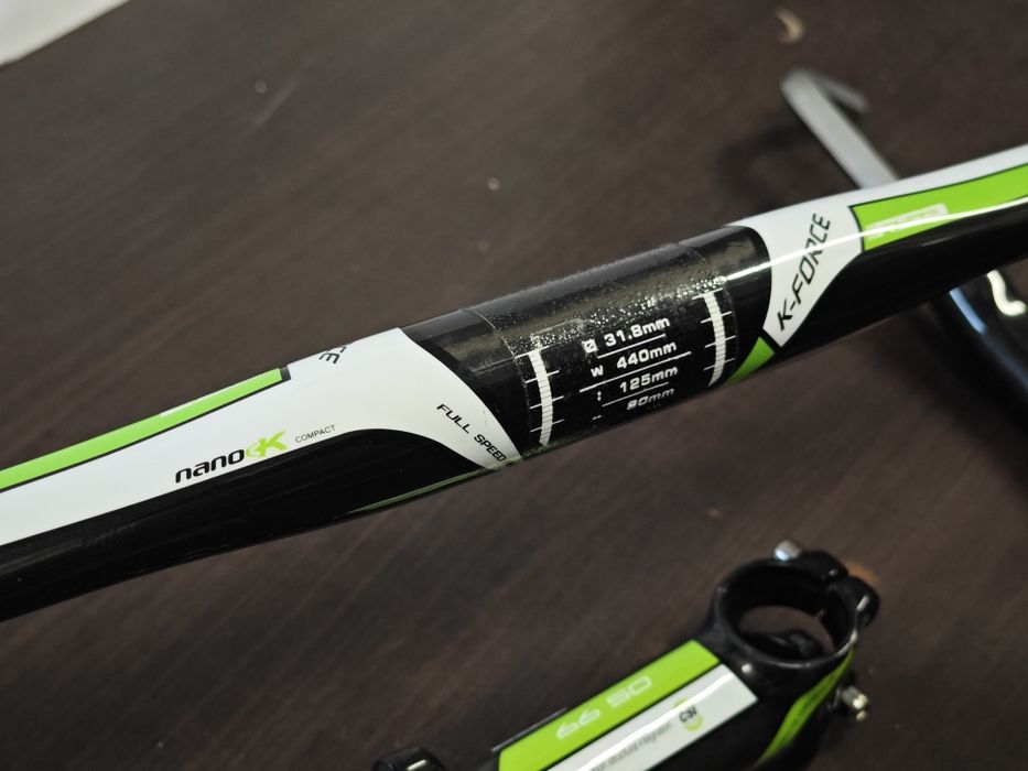 Kierownica z mostkiem carbonowa FSA K-Force nano K