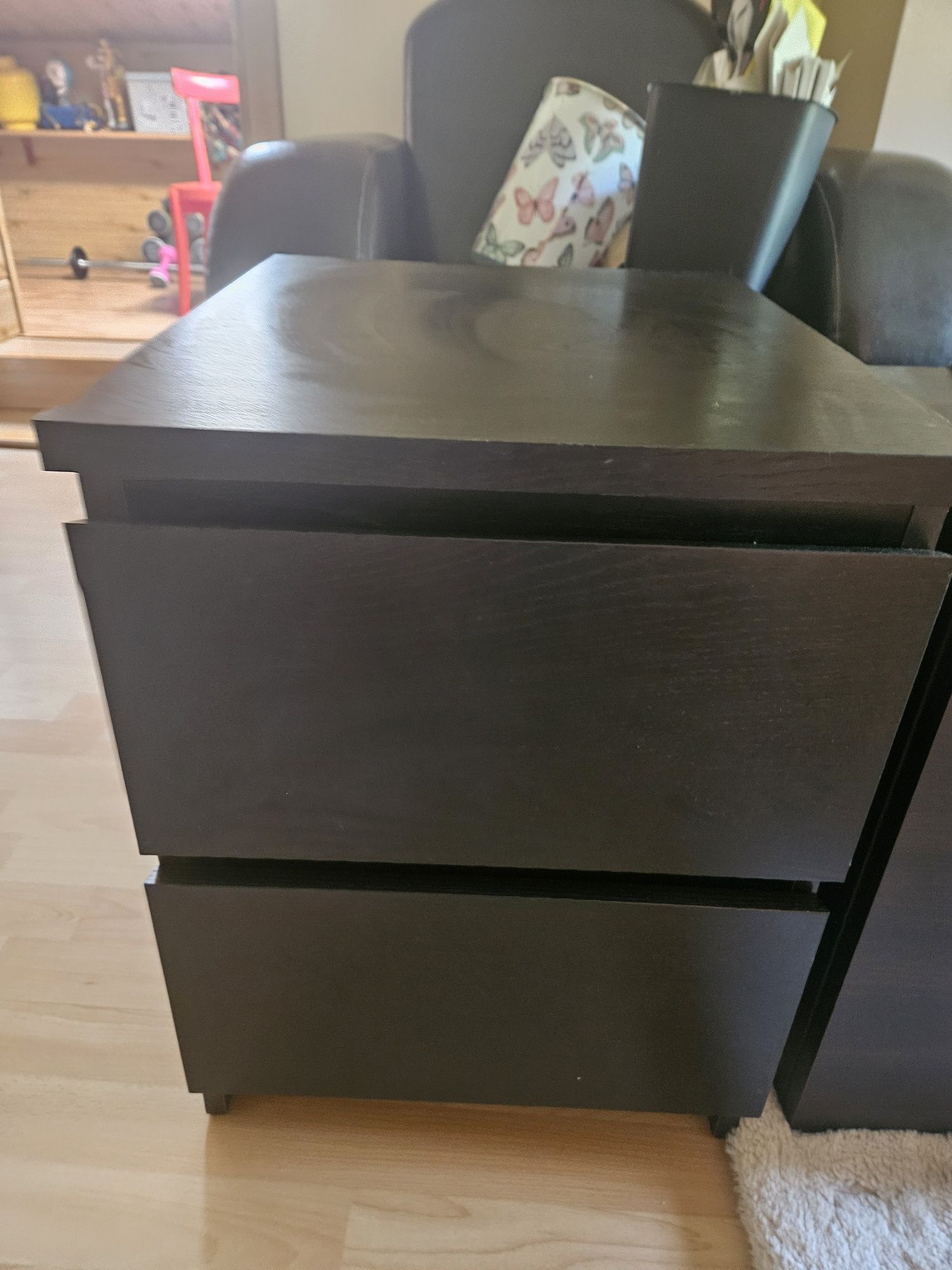 Ikea kullen szafka ciemny brąz