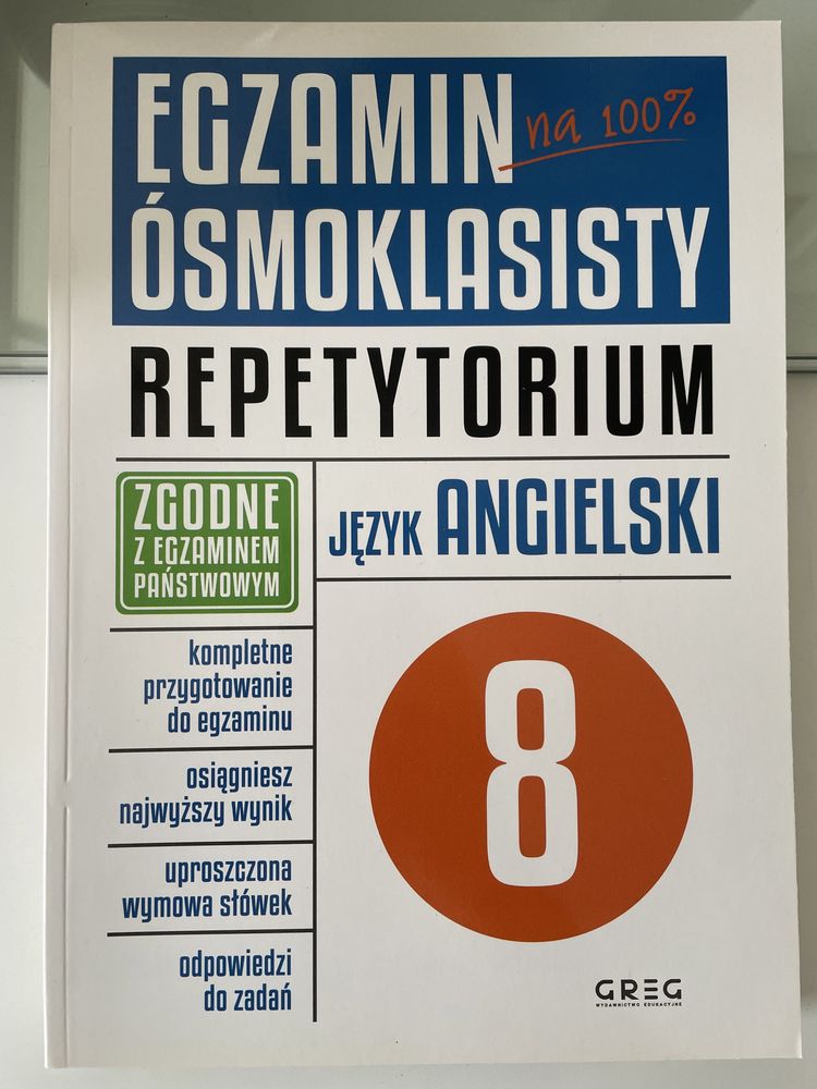 Repetytorium język angielski egzamin ósmoklasisty greg