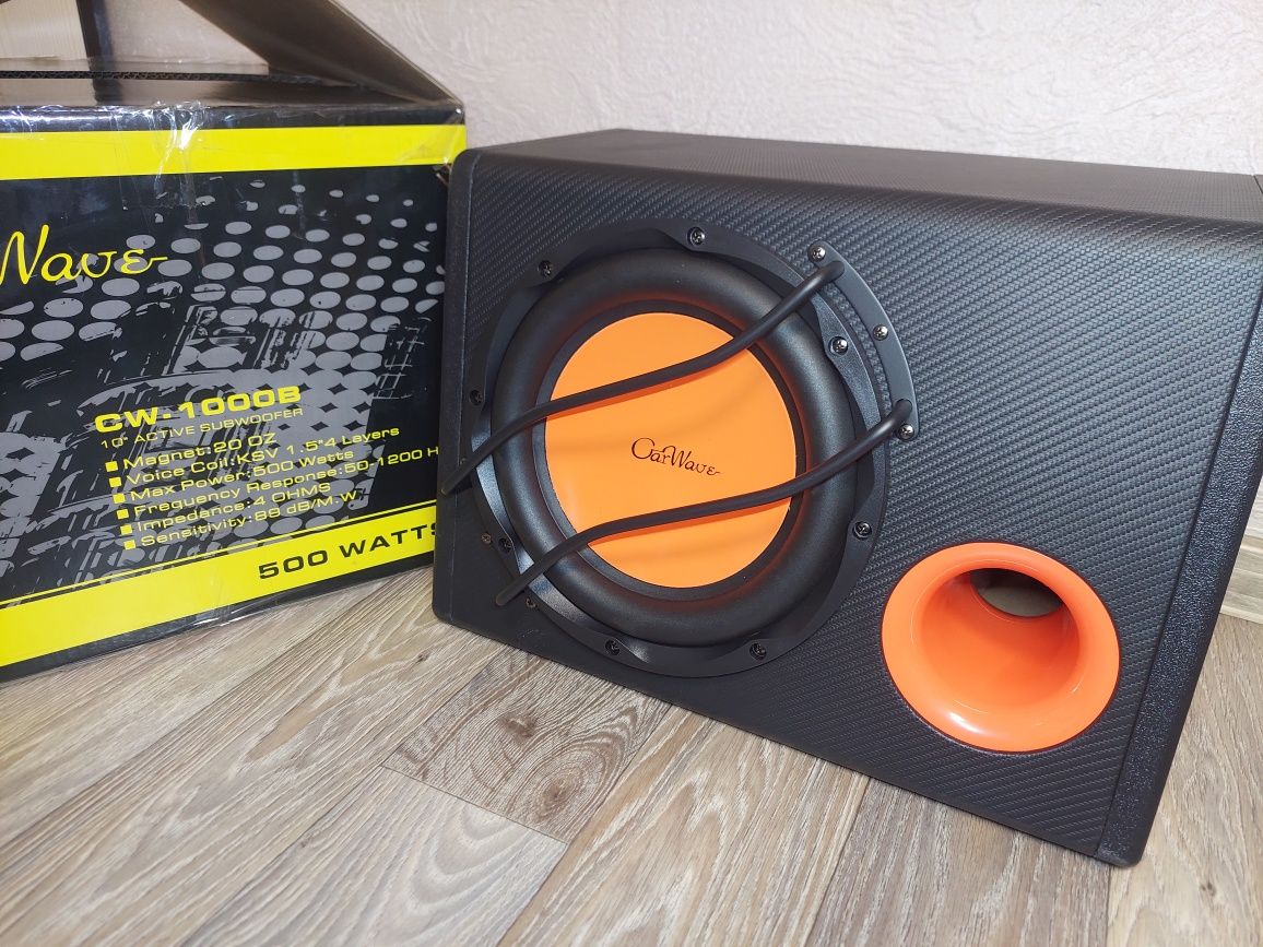 Універсальний сабвуфер активний CW- 1090 в авто 500 W на 10 дюймів