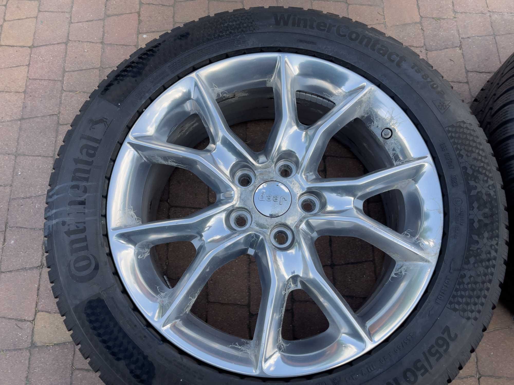 3875. Koła zimowe Jeep Grand Cherokee WK2 5x127 265/50/20 2022r 8mm