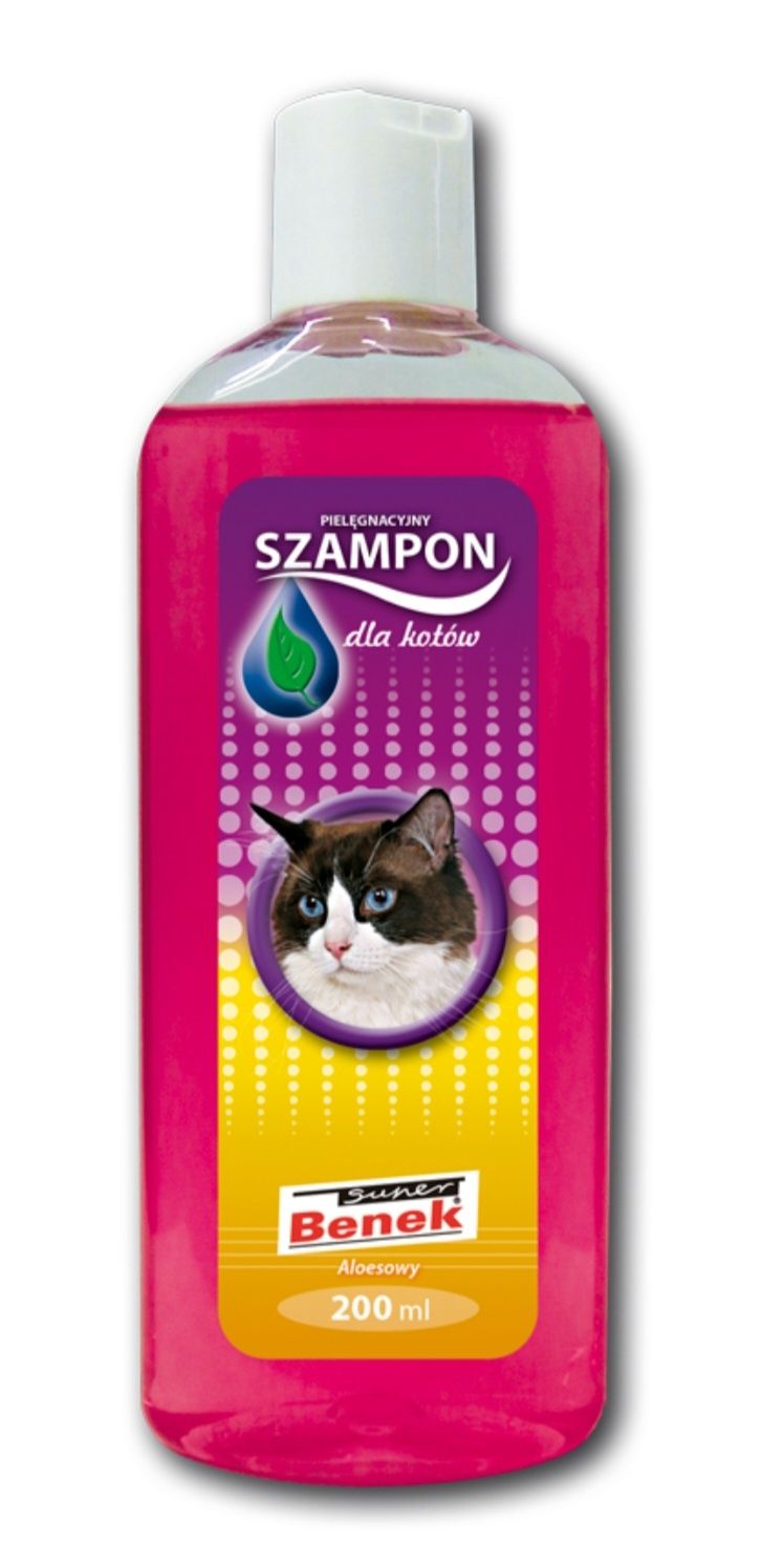Szampon Aloesowy Pielęgnacyjny dla kotów Super Benek 200ML