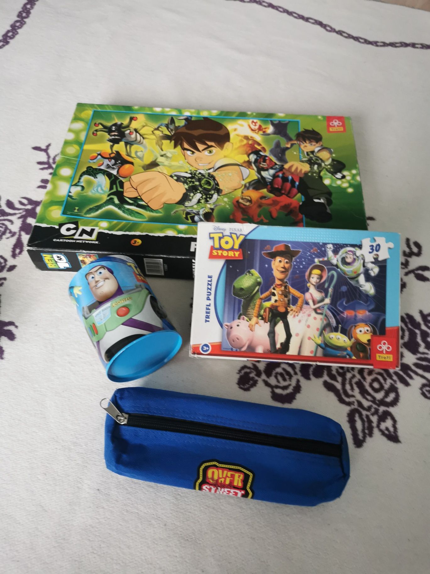 Zestaw Toy story Ben10 puzzle piórnik prezent dla chłopca