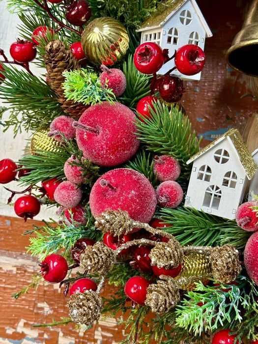 Wianek świąteczny na drzwi Wieniec BOŻONARODZENIOWY