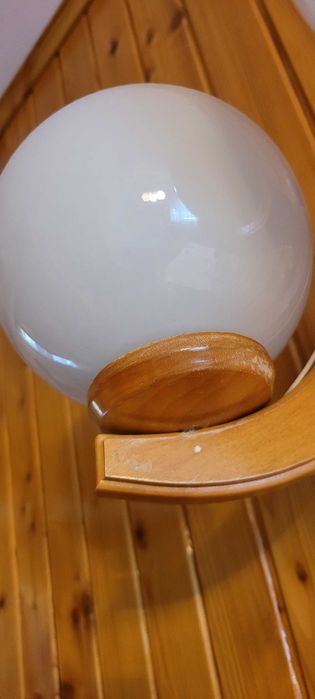 Komplet oświetlenie, żyrandol ,kinkiety, klosze-kule białe szklane