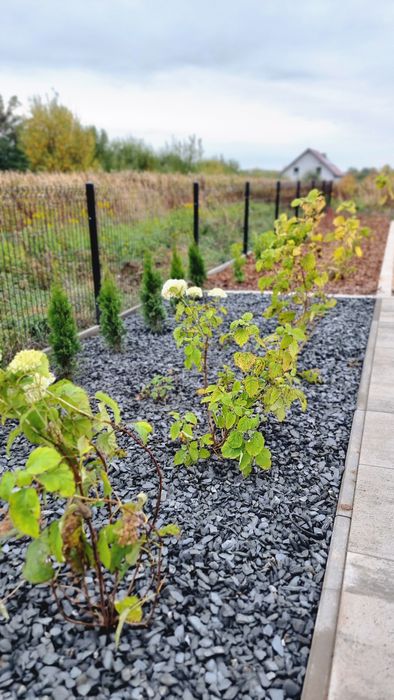 Kora antracytowa filitowa Kamień ozdobny ogrodowy na rabaty