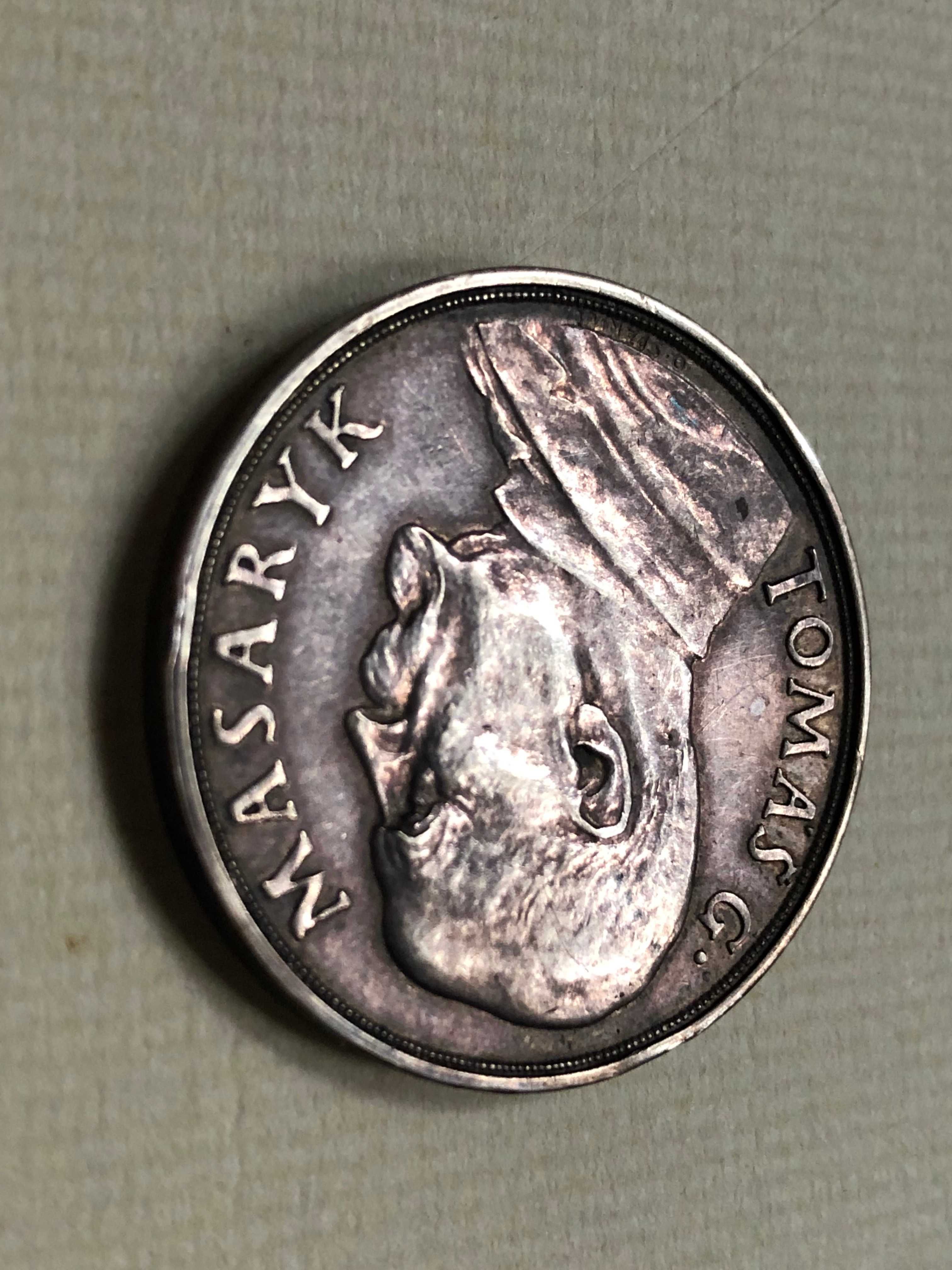 Жетон 1935г. в честь юбилея Т.Масарик 85летие серебро 987 UNC-