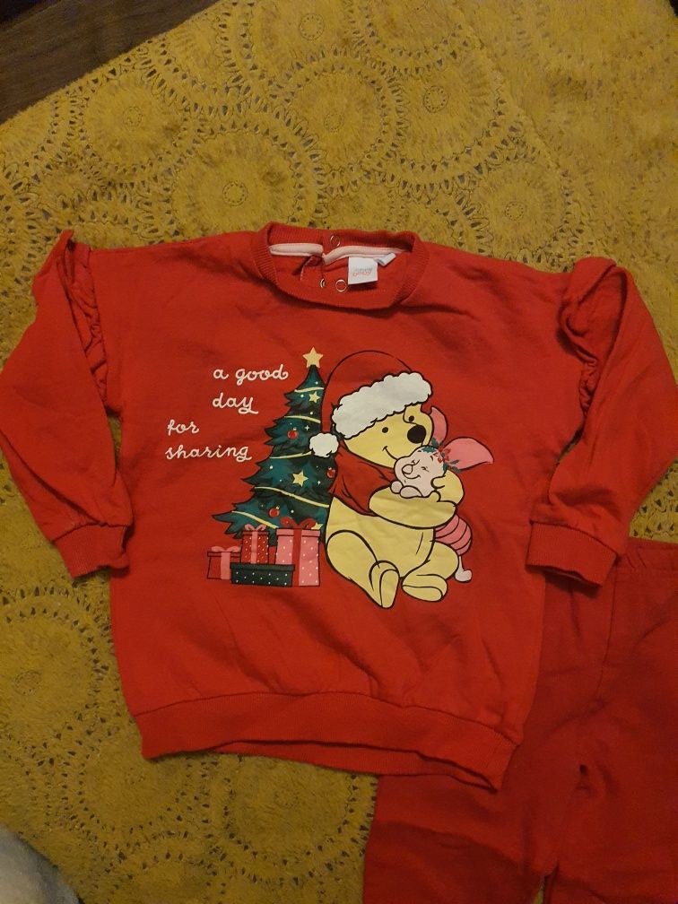 Mikołaj Mikołajkowy Świąteczny Dres Disney Kubuś Puchatek i Prosiaczek