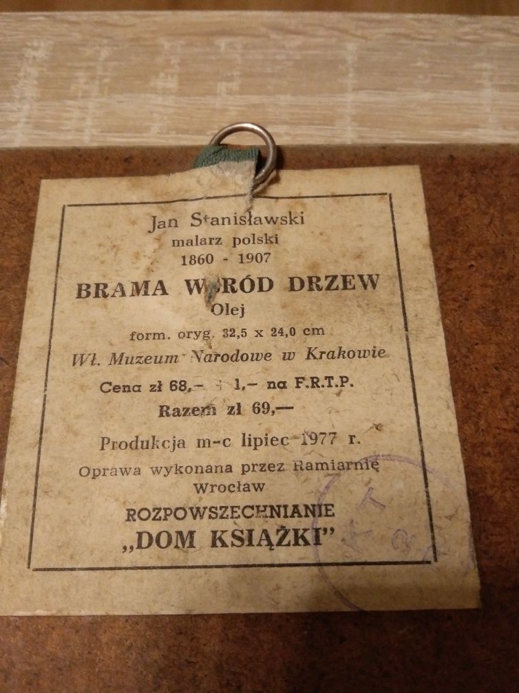 Obraz ,Brama wśród drzew.