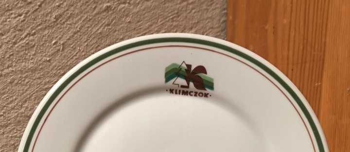 Talerz płaski deserowy Klimczok Lubiana PRL
