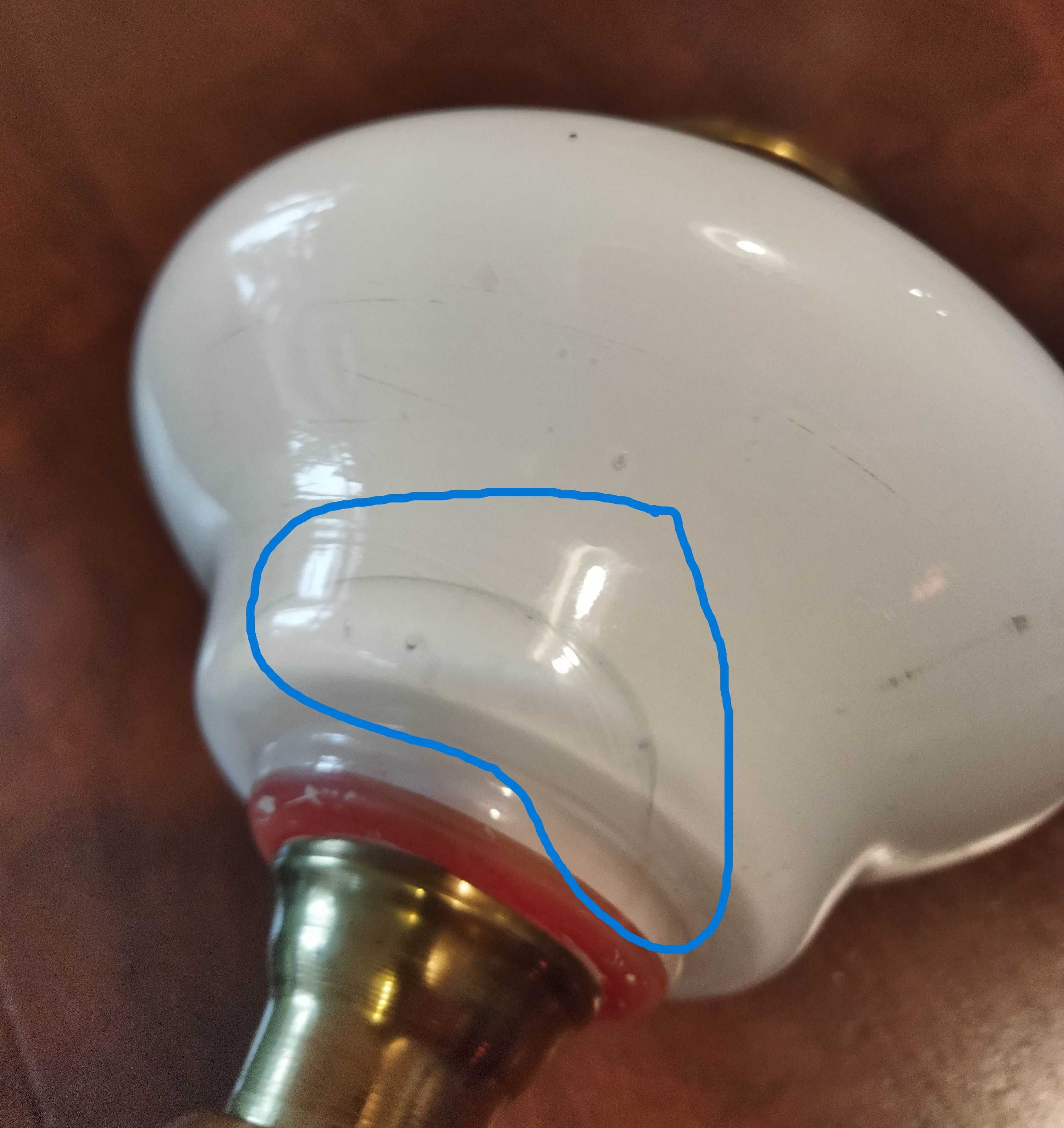 Lampy naftowe 2 szt. para lamp szkło kolorowe Napoleon Józefina