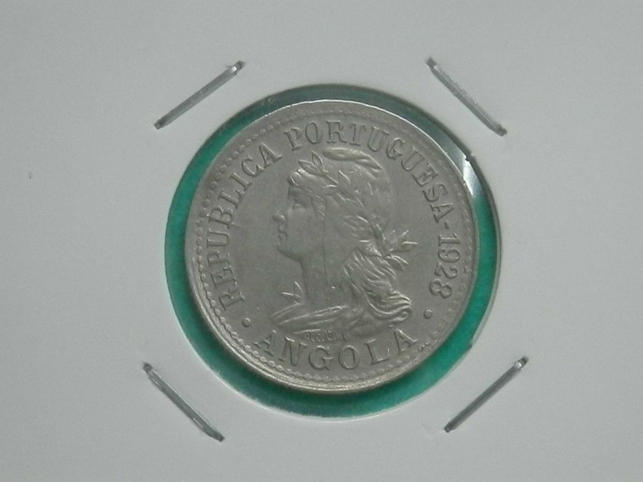 1237 - Angola: II Macutas (10 centavos) 1928 alpaca, por 10,00