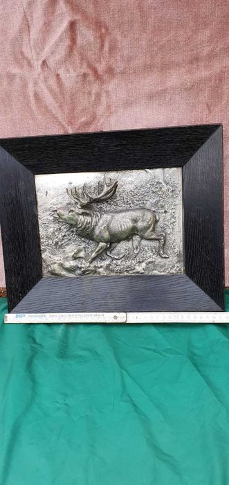 Plakieta,reliew mysliwski,jelen