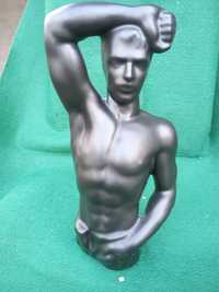 Statuetka figura rzeżba tors młodzieńca porcelana 26 cm