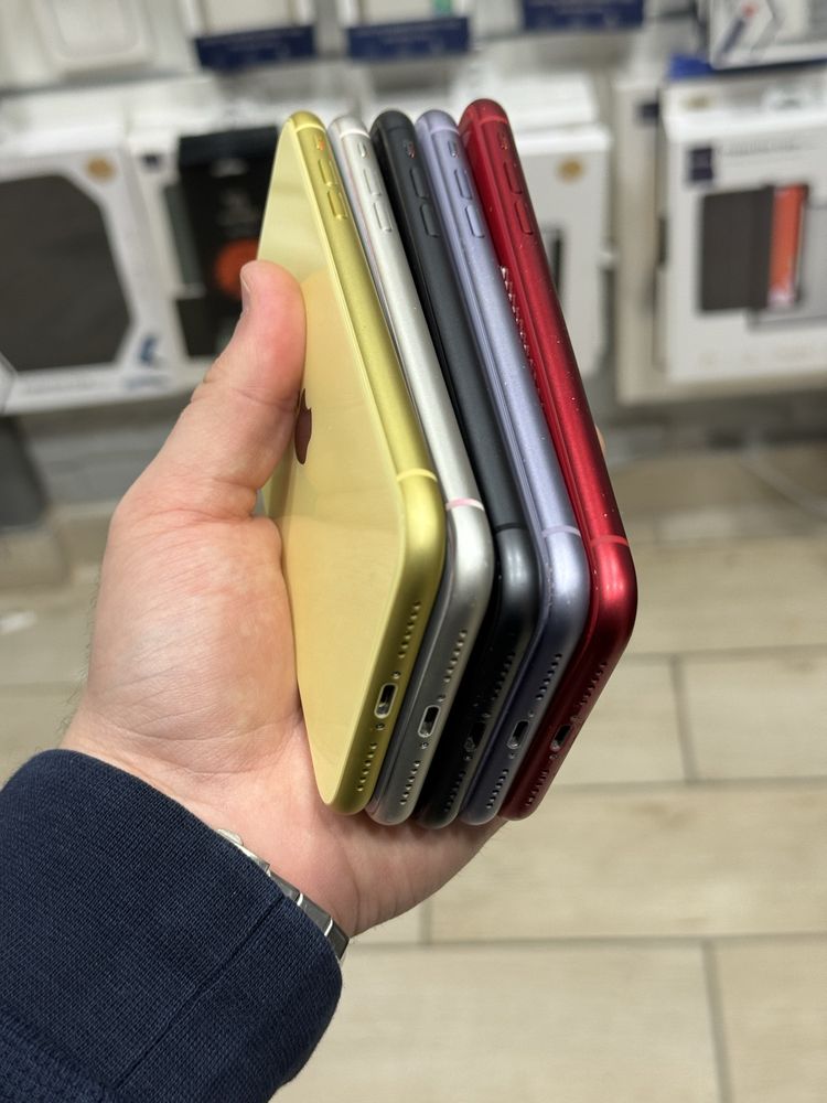 iPhone 11 64/128/256gb жовтий, пурпуровий, чорний, білий, червоний