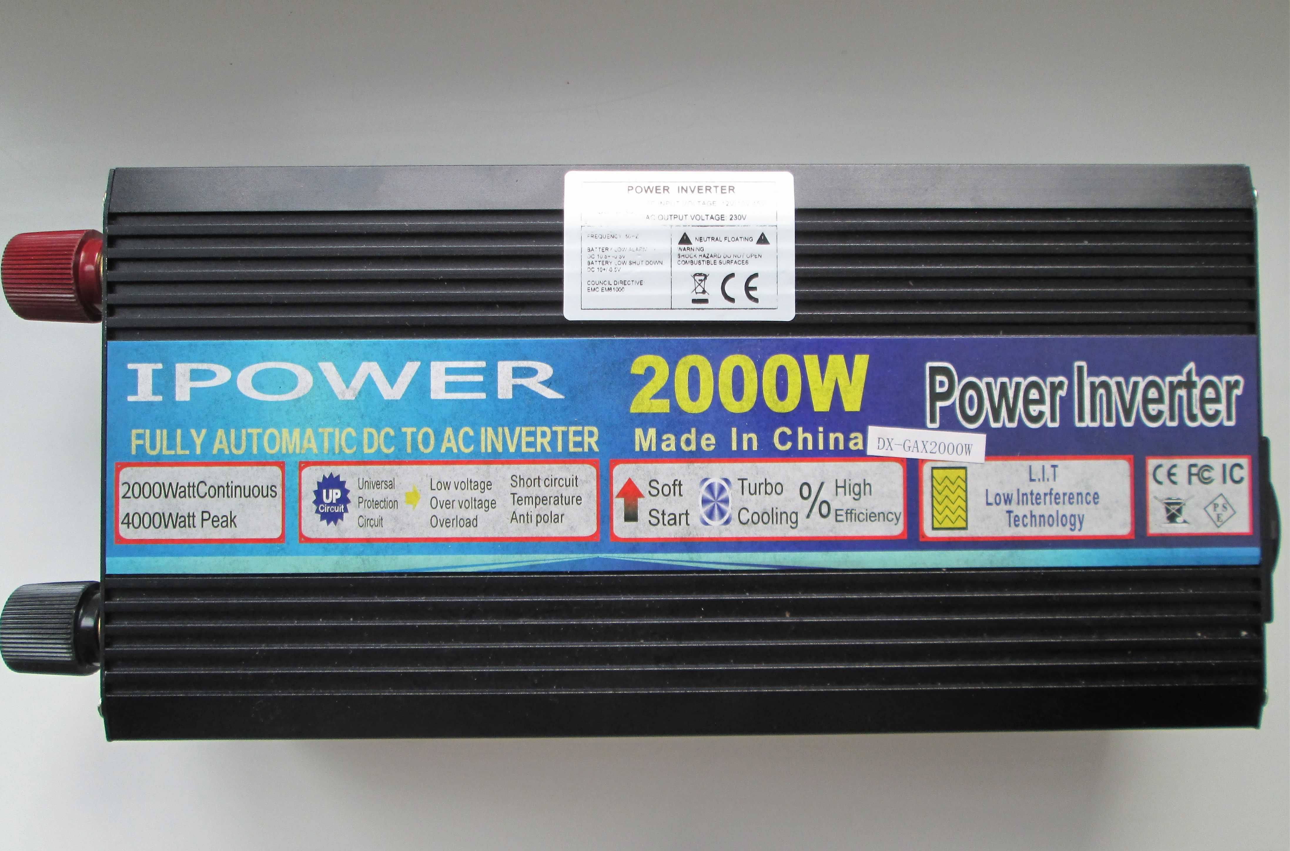 Інвертор IPOWER  з 12в на 220в 2кВт модифікована синусоїна (!) 4500грн