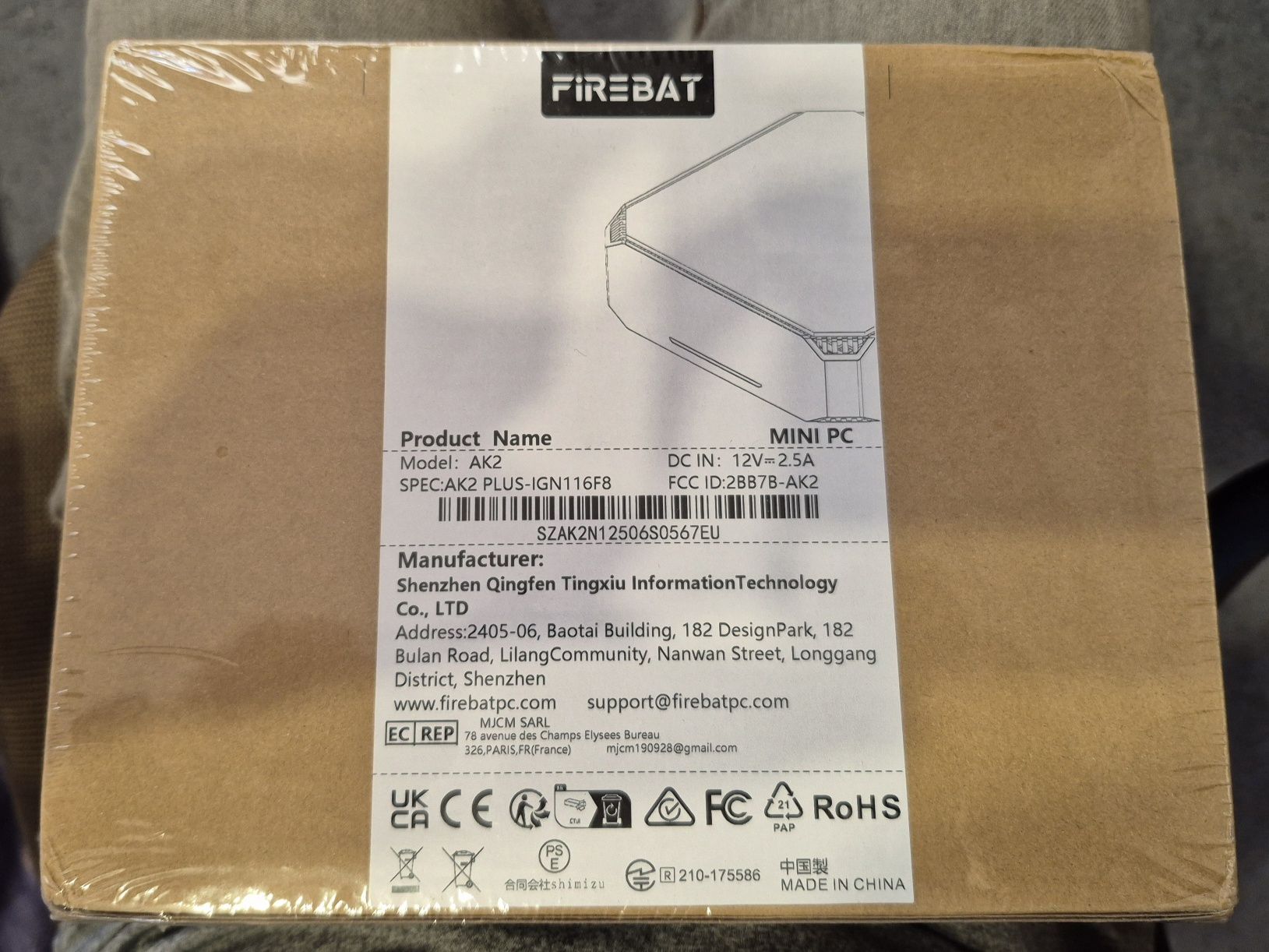 Міні ПК конфіг Intel N100 / 16Gb DDR4 / 512Gb SSD FIREBAT AK2 PLUS