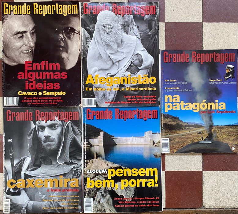Lote 5 revistas “Grande Reportagem”