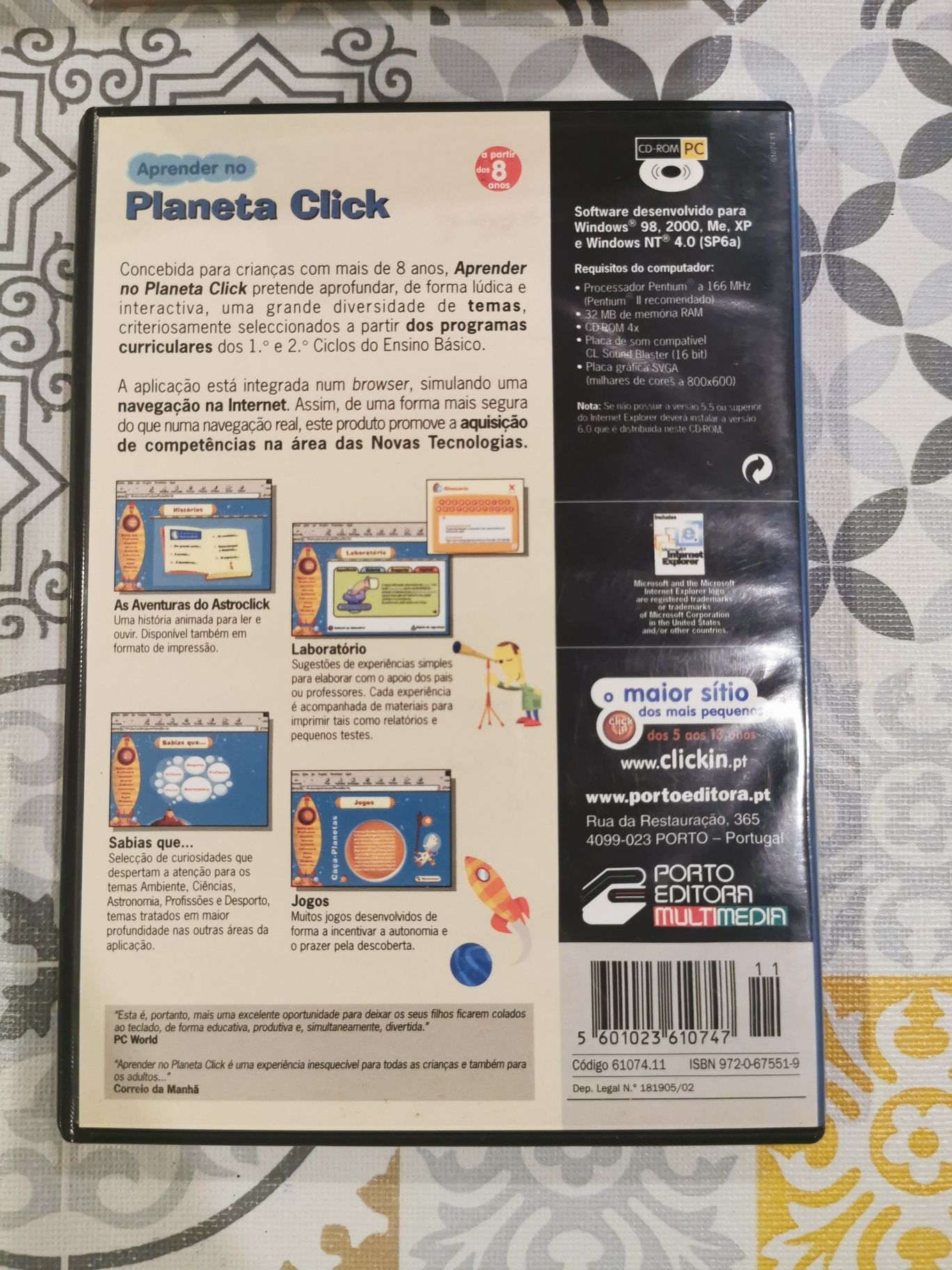 CD ROM educativos 1=2€ 3=5€