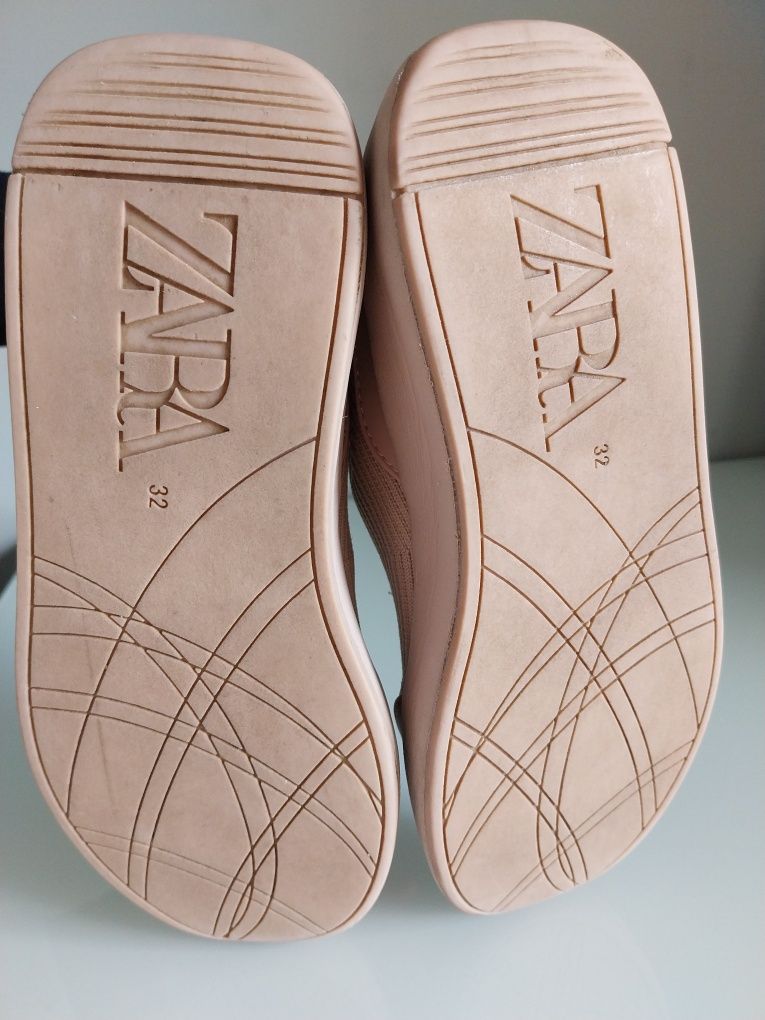 Botas elásticas | bege / rosa | Zara, Tamanho 32, bom estado