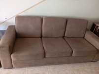 Sofa 3 lugares com puf adaptavel