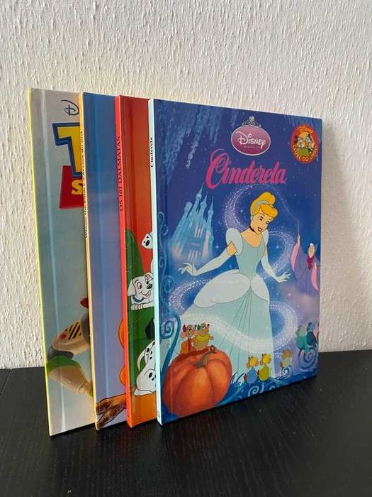 Lote 4 Livros Disney Salvat capa dura