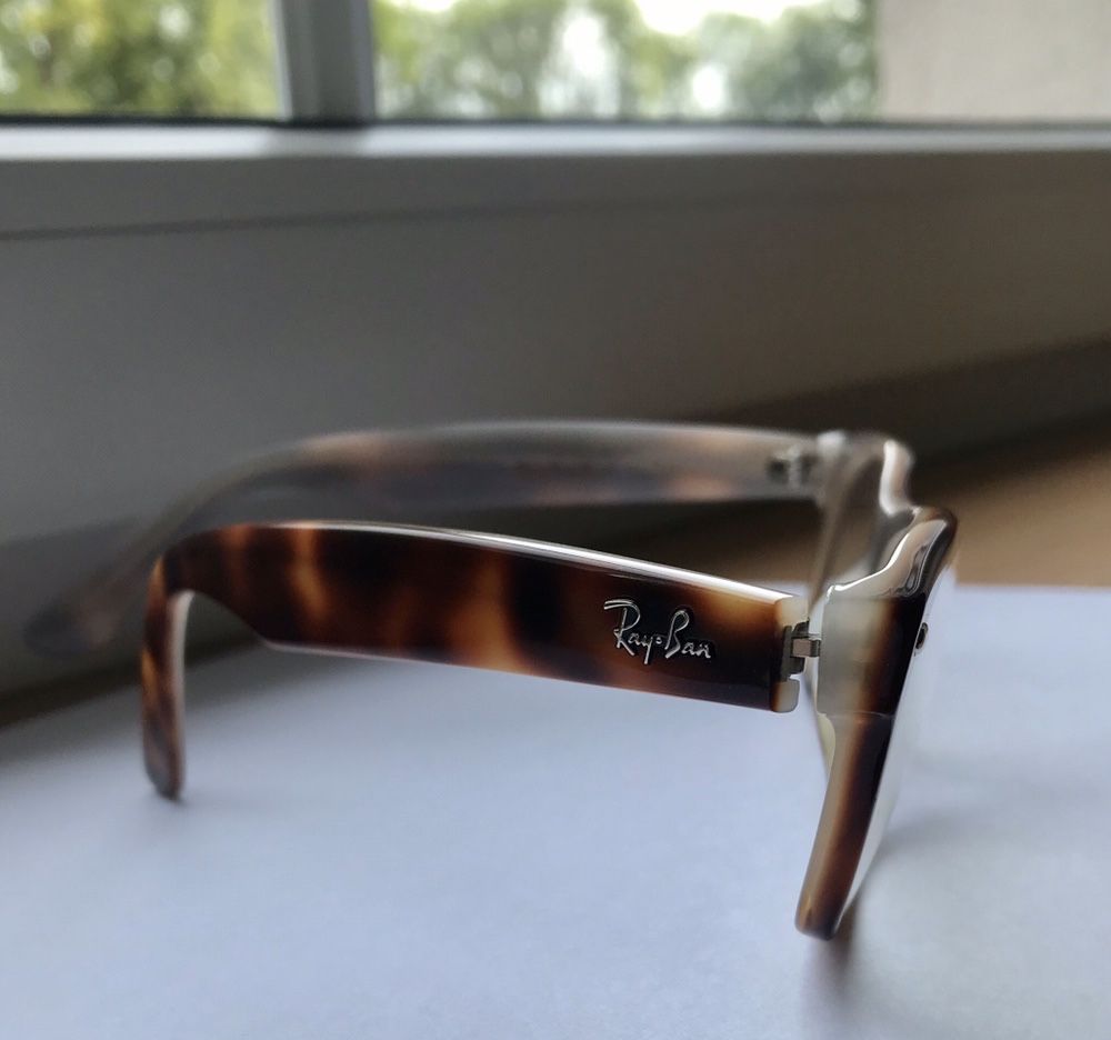 Oprawki Okulary Ray Ban Wayfarer cieniowane, brąz, NOWE