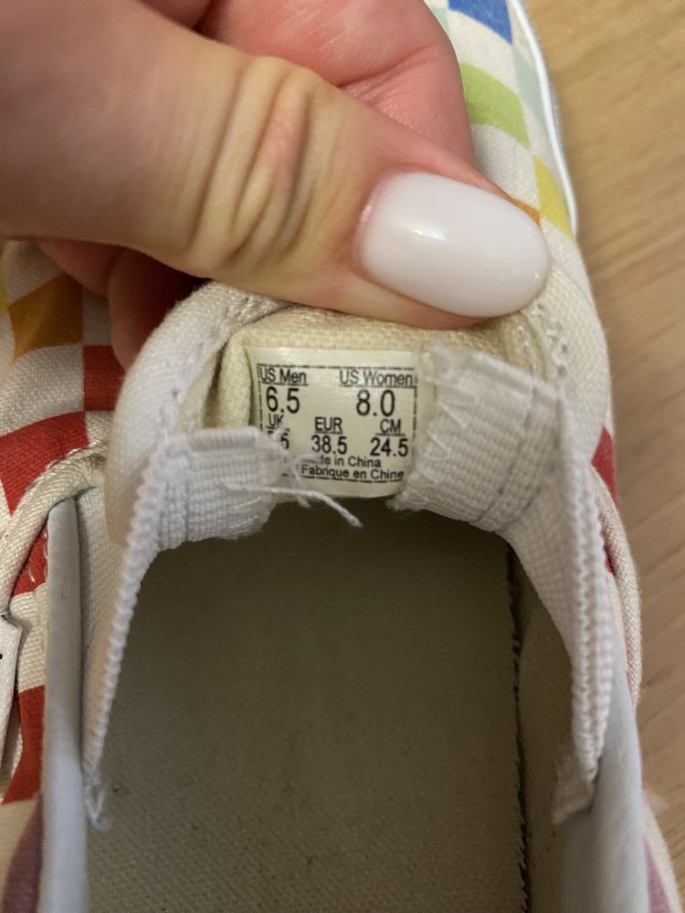 Vans сліпи 24.5 см різнокольорові