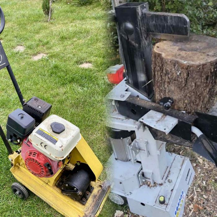 Łuparka hydrauliczna do drzewa , zageszczarka soaliniwa -Wynajm