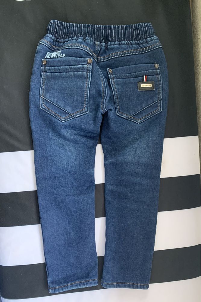Утеплені завужені джинси на зиму ріст 98-104