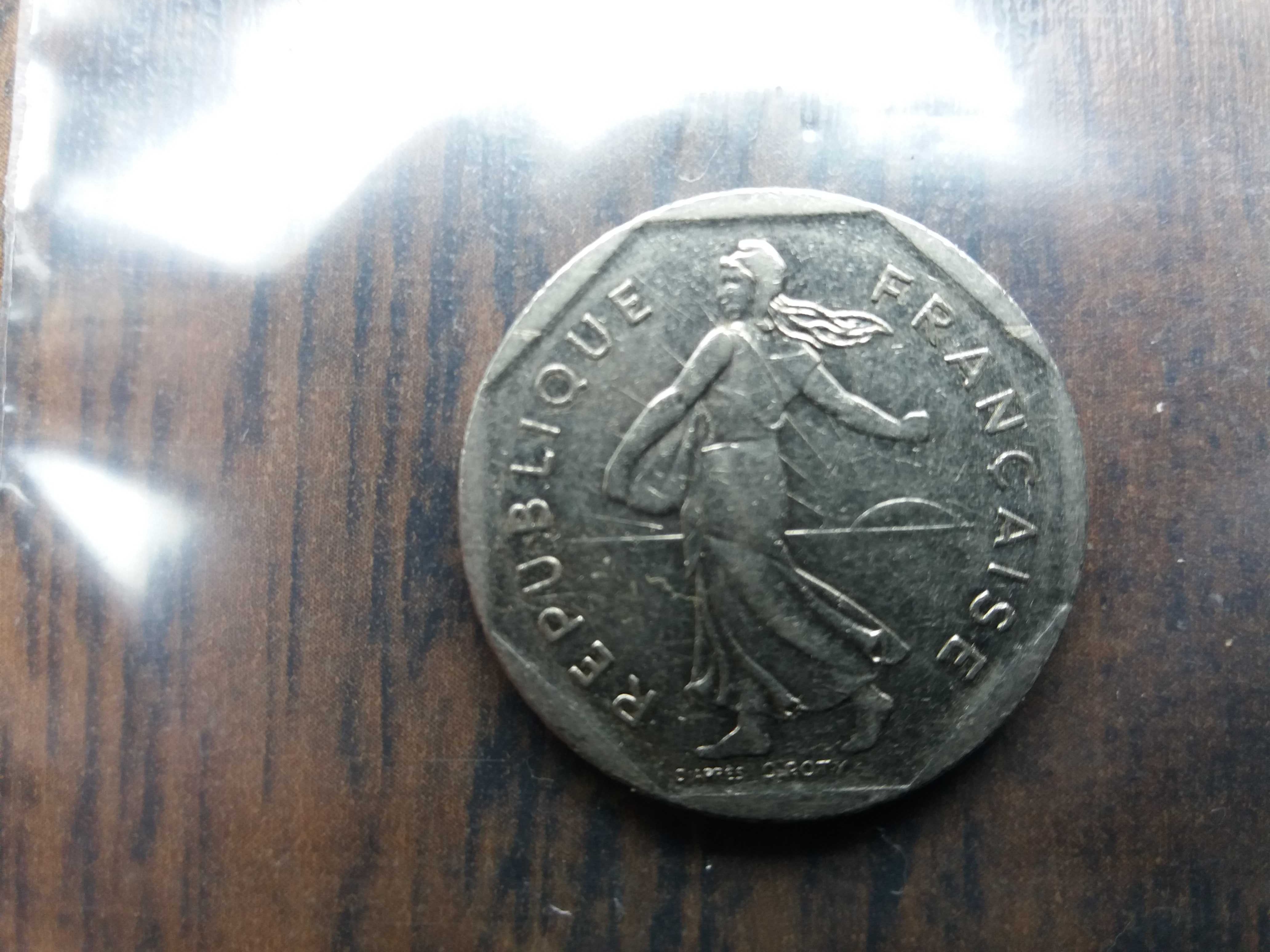Moneta Francja,2 FRANC, 1981, PARIS NIKIEL,