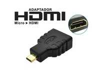 NOVO - Adaptador Micro HDMI para HDMI - Raspberry Pi 4 / 5