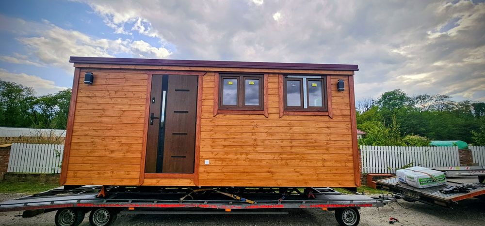 Tiny hause domek mobilny jezioro biuro działka relaks mieszkanie