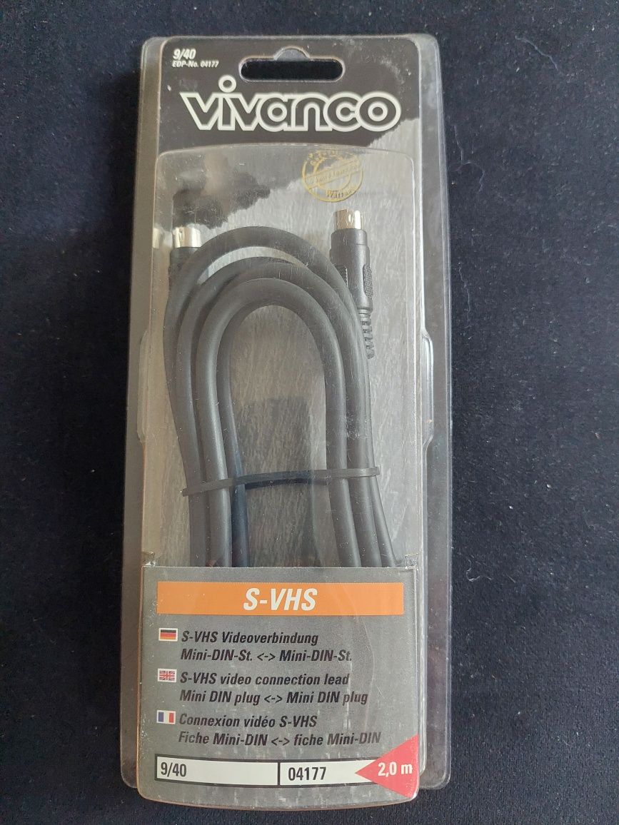 Kabel Vivanco - S-VHS  dł. 2 m, 6 szt