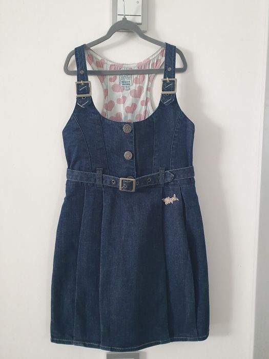 Mayoral sukienka jeansowa na szelkach rozm 140 Made in India